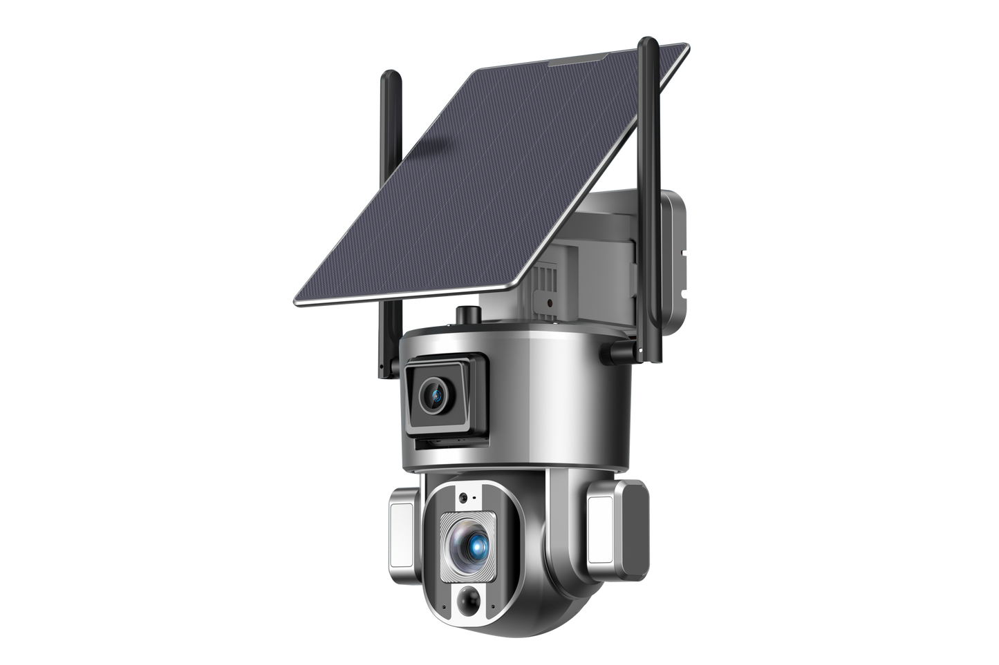 ELE- E5 (4G vision) 4K Solar&Battery  Dual Linkage PTZ  Camera