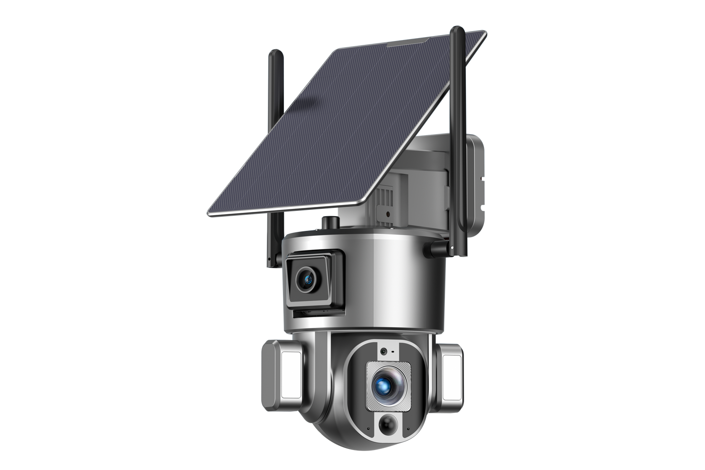 ELE- E5 (4G vision) 4K Solar&Battery  Dual Linkage PTZ  Camera